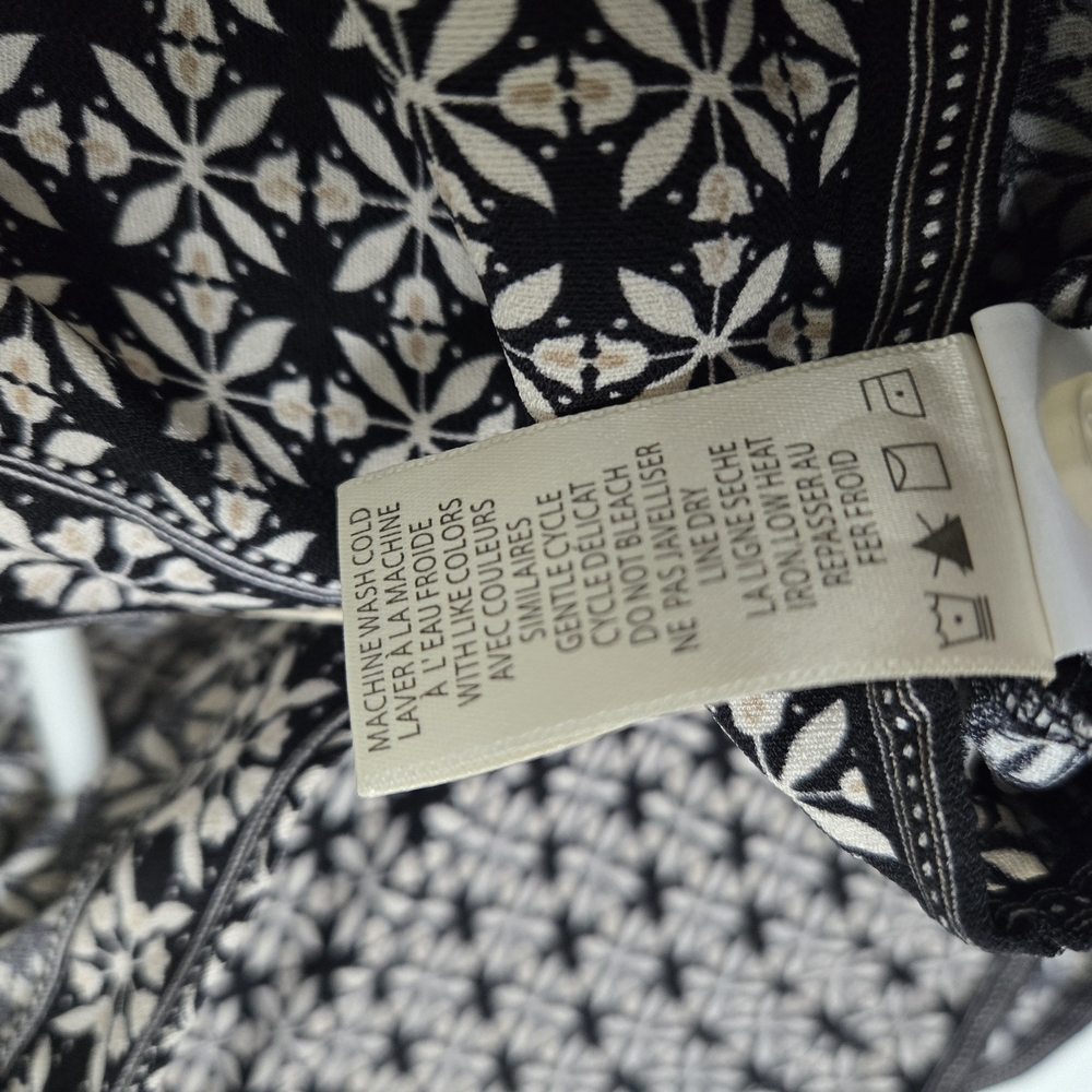 Max Studio Patterned Collared Button Down Short S… - image 5